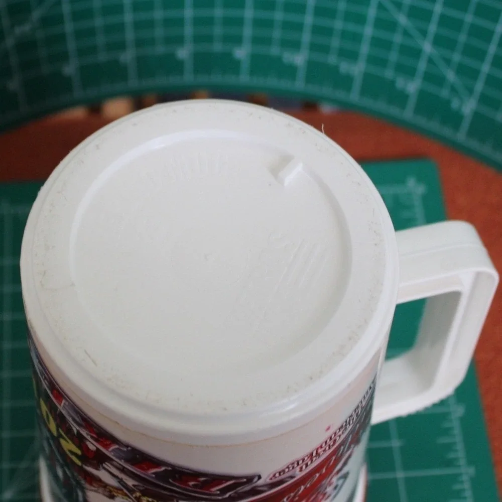 Budweiser Leesburg Bikefest 2014 18th Annual Plastic Travel‎ Mug Eagle Red Lid